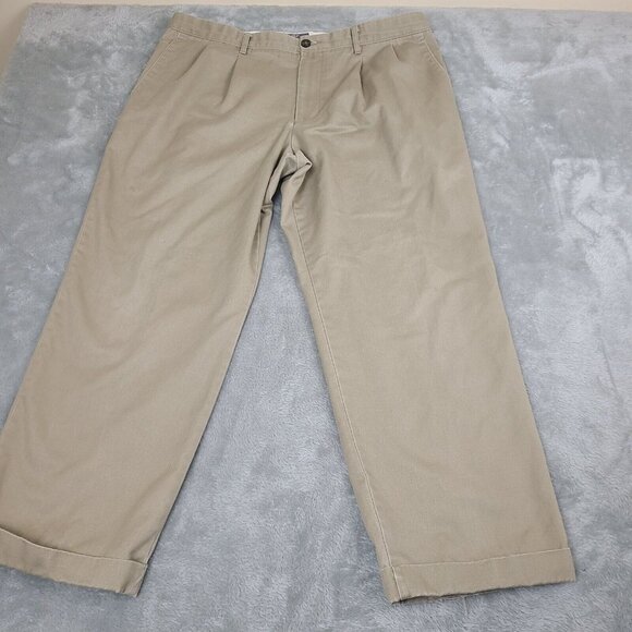Dockers Mens Signature Khaki Classic Fit Tan‎ Dress Pants Size 38x29 - Picture 1 of 12